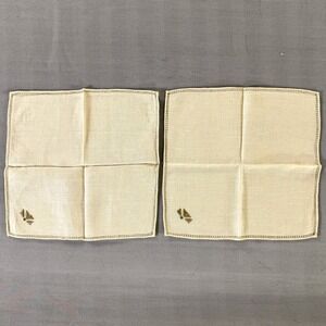 Vintage Arab Refugee Handworks Centre Jerusalem Linen Napkins (2) – Miss Halaby